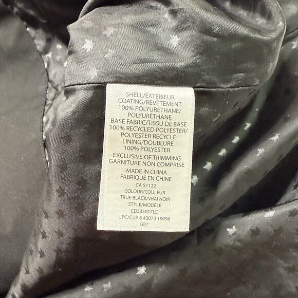 Canadiana Black Rain Jacket Weather Gear Light Wind RCGS X Womens Size XS - Picture 8 of 16